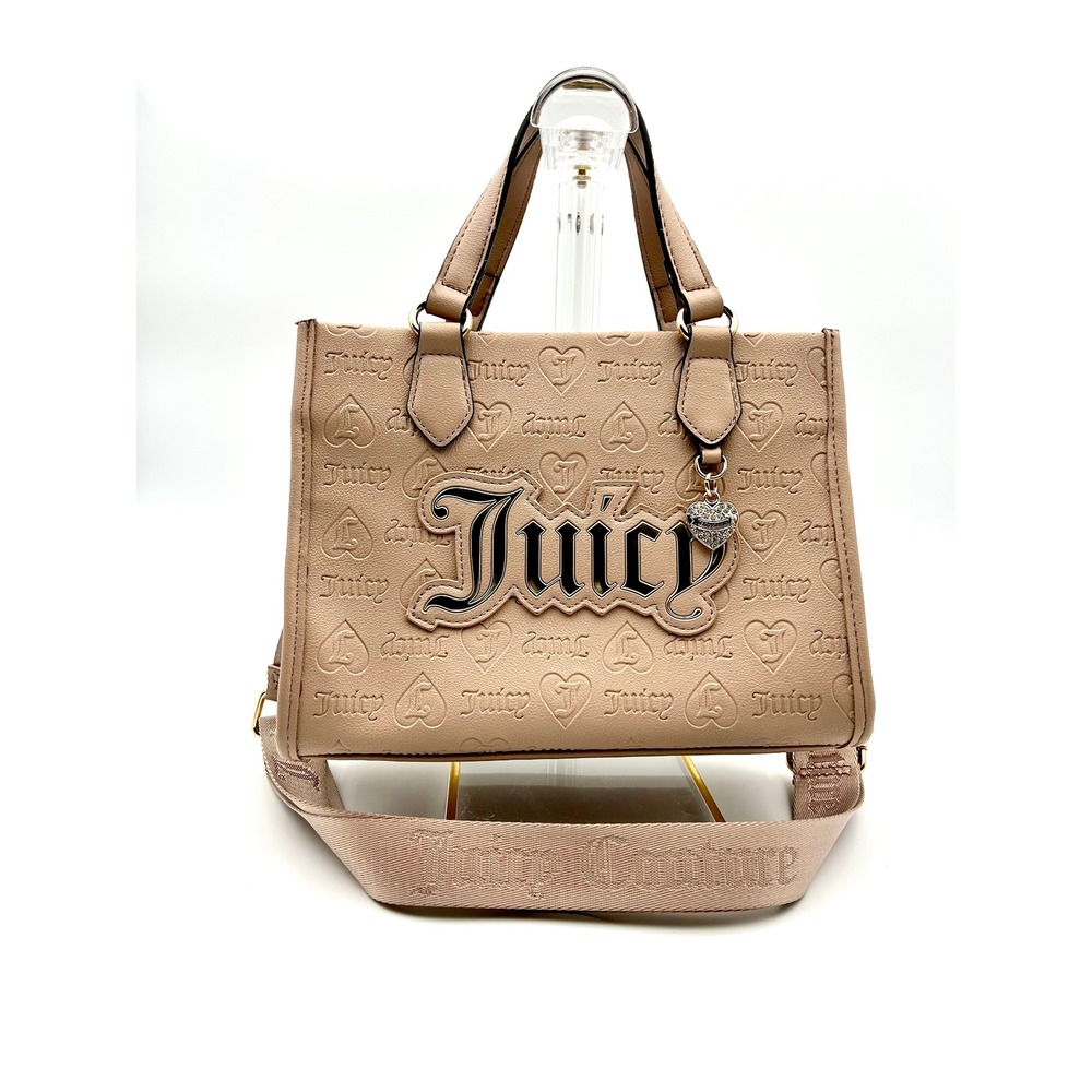 NWOT Juicy Couture Upgrade U Mini Tote Cafe Brown Crossbody Shoulder Bag y2k
